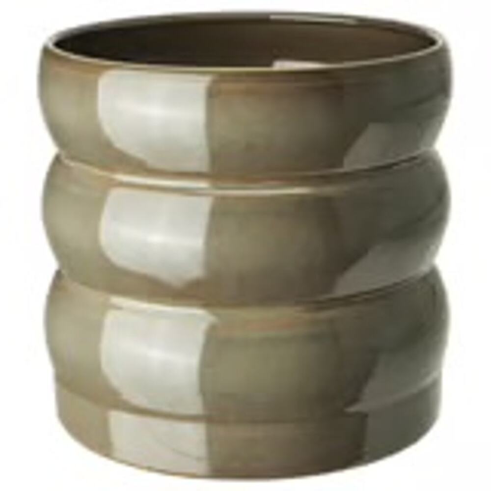IKEA HASSELBUKETT 6" Plant Pot Unique Reactive Glaze Indoor/Outdoor